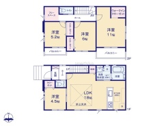 ～全居室南向きの間取り～
・各居室が南向きなので穏やかな陽の入る陽当り良好な仕様。
・明るい空間でくつろぎのお時間をお過ごしいただけます。
