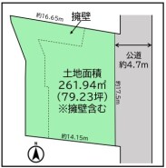 ～余裕のある広々した敷地～
・土地面積はなんと79.23坪。余裕の敷地で余裕のある新生活をお過ごしいただけます。
・ぜひ現地で一度その広さをご体感くださいませ。
