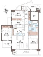 ～南西向きのＬＤＫプラン～
・ご家族で過ごすＬＤＫを南西向きとする事で穏やかな陽の入る空間に。
・やはり陽当りの良いリビングというのは魅力的ですね。

