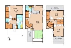 ～リビングイン階段を採用～
・リビングイン階段なので２階へ行く際、降りる際に必ずリビングを通る「ご家族の顔が見える」仕様。
・家族の距離が近づく間取となっております。
