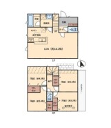 ～水周り集中プランを採用～
・キッチン・洗面など水回りを集中させることで家事のしやすい間取。
・日々の事なので家事導線もご見学の際にぜひチェックしてみてください。
(２号棟)