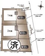 ～カースペース２台以上確保～
・各棟カースペースが２台以上ございますので、車通勤の方にもお勧めのプランとなっております。
・余裕の敷地で余裕のある新生活をお過ごしいただけます。
