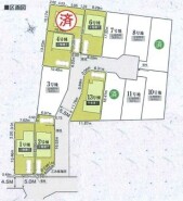 ～全13棟の新規コミュニティ～
・全13棟の新規開発地なので、綺麗な区画が広がります。
・昔からの街並みにポツンと１棟建つ場合と違い、周囲に馴染みやすいのも嬉しいポイントですね。
