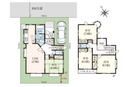 使い勝手の良い４ＬＤＫプラン～
・シンプルで使い勝手が良く、人気の高い４ＬＤＫのプランを採用。
・収納もしっかりございますので、お家の中がスッキリと片付きます。
