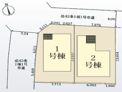 ～陽当りの良い北道路のお住まい～
・北側道路ですが、南側にＬＤＫがあるので陽当りもしっかりと確保されております。
・道路側に大きな窓が配置されないので、プライバシーも守られますね。