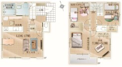 ～水周り集中プランを採用～
・キッチン・洗面など水回りを集中させることで家事のしやすい間取。
・日々の事なので家事導線もご見学の際にぜひチェックしてみてください。
