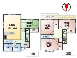 使い勝手の良い４ＬＤＫプラン～
・シンプルで使い勝手が良く、人気の高い４ＬＤＫのプランを採用。
・収納もしっかりございますので、お家の中がスッキリと片付きます。
