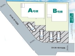 ～カースペース２台以上確保～
・各棟カースペースが２台以上ございますので、車通勤の方にもお勧めのプランとなっております。
・余裕の敷地で余裕のある新生活をお過ごしいただけます。
