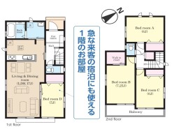 ～水周り集中プランを採用～
・キッチン・洗面など水回りを集中させることで家事のしやすい間取。
・日々の事なので家事導線もご見学の際にぜひチェックしてみてください。
