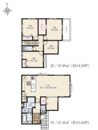 ～リビングイン階段を採用～
・リビングイン階段なので２階へ行く際、降りる際に必ずリビングを通る「ご家族の顔が見える」仕様。
・家族の距離が近づく間取となっております。
(１号棟)