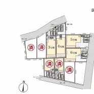 ～カースペース２台以上確保～
・各棟カースペースが２台以上ございますので、車通勤の方にもお勧めのプランとなっております。
・余裕の敷地で余裕のある新生活をお過ごしいただけます。
