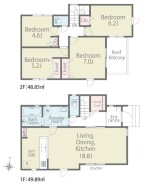 ～水周り集中プランを採用～
・キッチン・洗面など水回りを集中させることで家事のしやすい間取。
・日々の事なので家事導線もご見学の際にぜひチェックしてみてください。
(１号棟)