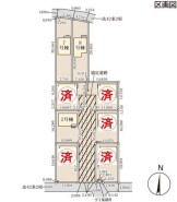 ～カースペースもしっかり確保～
・各棟敷地内にカースペースをご用意しておりますので、お車をご利用の方にもお勧めです。
・カースペースのサイズなど、ご内覧の際に合わせてご確認くださいませ。
