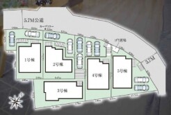 ～カースペース２台以上確保～
・各棟カースペースが２台以上ございますので、車通勤の方にもお勧めのプランとなっております。
・余裕の敷地で余裕のある新生活をお過ごしいただけます。