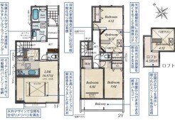 ～収納豊富なプランを採用～
・ウォークインクローゼット、パントリーなど収納豊富なプランを採用。
・今のお住まいと収納力をぜひ比較してみてください。
(１号棟)