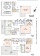 ～５ＬＤＫの余裕の間取り～
・ご家族が多いご家庭でも安心の５ＬＤＫの間取り。
・部屋が余っても物置としてのご利用もできますので、まさに「大は小を兼ねる」余裕の間取りです。
