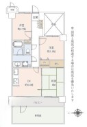 ～無駄のない３ＤＫプランを採用～
・部屋数の多い４ＬＤＫでは意外と部屋を持て余してしまう方に人気の３ＤＫを採用。
・ＤＩＮＫＳ世帯の方、お子様が独立されたご夫婦にも人気の間取りです。
