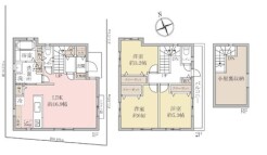 ～リビングイン階段を採用～
・リビングイン階段なので２階へ行く際、降りる際に必ずリビングを通る「ご家族の顔が見える」仕様。
・家族の距離が近づく間取となっております。
