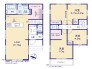 ～間取り変更も可能なプラン～
・２階１０.９帖の洋室は間仕切りを造る事で２部屋に分ける事が可能。
・ご家族の状況に応じて部屋の数を変更できるプランです。
