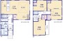 ～間取り変更も可能なプラン～
・２階１０帖の洋室は間仕切りを造る事で２部屋に分ける事が可能。
・ご家族の状況に応じて部屋の数を変更できるプランです。
（２号棟）