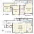 ～全室２面採光の間取り～
・各お部屋が２面採光になっているので穏やかな陽が降り注ぐ陽当り良好な仕様。
・明るい空間でくつろぎのお時間をお過ごしいただけます。
