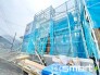 A号棟 ～ベタ基礎でしっかりとした土台～
・コンクリートの中に鉄筋を配し強度を高めた「ベタ基礎」を採用。
・しっかりとした土台を造ったうえで、その上に建物が築造されていきます。
