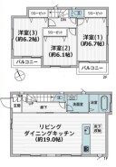 ~無駄のない3LDKプランを採用~
・部屋数の多い4LDKでは意外と部屋を持て余してしまう方に人気の3LDKを採用。
・DINKS世帯の方、お子様が独立されたご夫婦にも人気の間取りです。