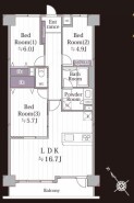 ~無駄のない3LDKプランを採用~
・部屋数の多い4LDKでは意外と部屋を持て余してしまう方に人気の3LDKを採用。
・DINKS世帯の方、お子様が独立されたご夫婦にも人気の間取りです。