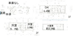 コンパクトながら2DKを確保した、暮らしやすい間取りです。お二人暮らしや少人数のご家族にもおすすめです。